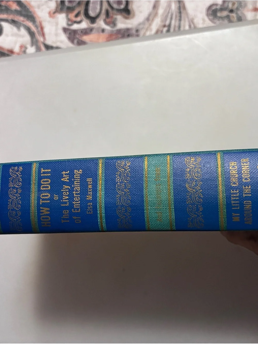 Vintage Classic Decorative Book Set Blue and Black 2 Nelson Doubleday Inc